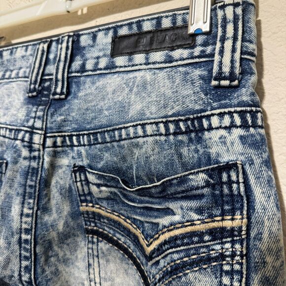 CJ Black Premium Jeans Mens 28x30 Relaxed Straight Acid Wash Denim Y2K - Picture 4 of 8